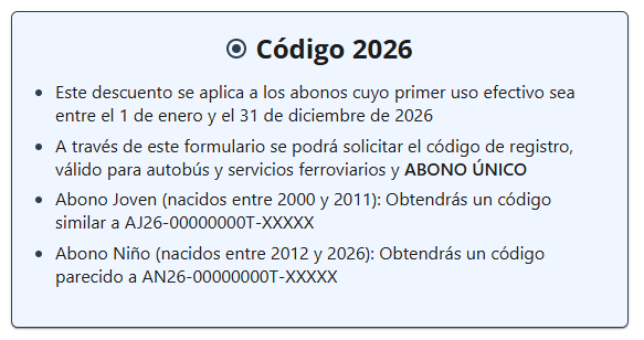 Abono Joven y Niños (Con código)